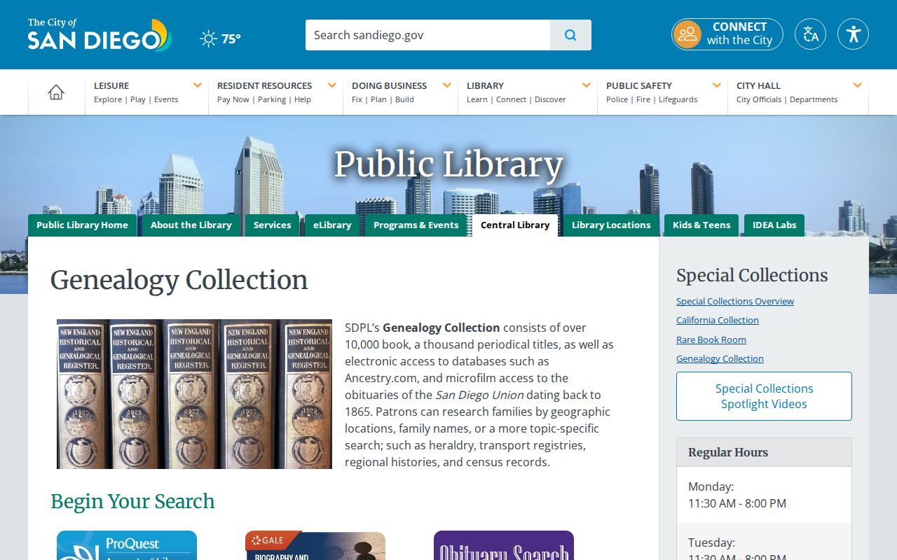 San Diego people directories genealogy and obituary collection